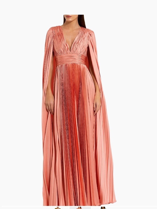 Mac Duggal Dresses & Skirts - Mac Duggal Cape Maxi Dress Peach